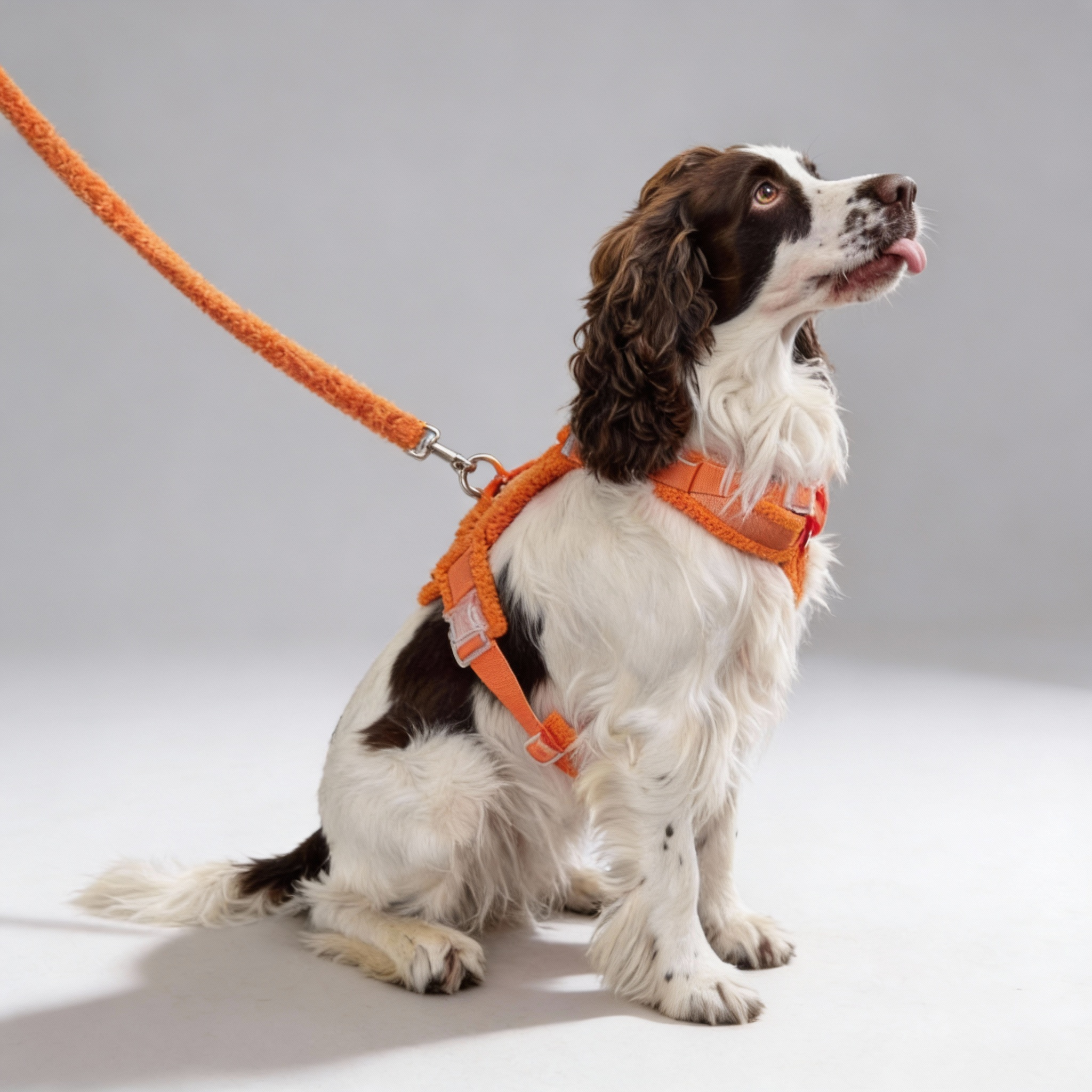 Teddy Harness & Leash Set – Vibrant Orange