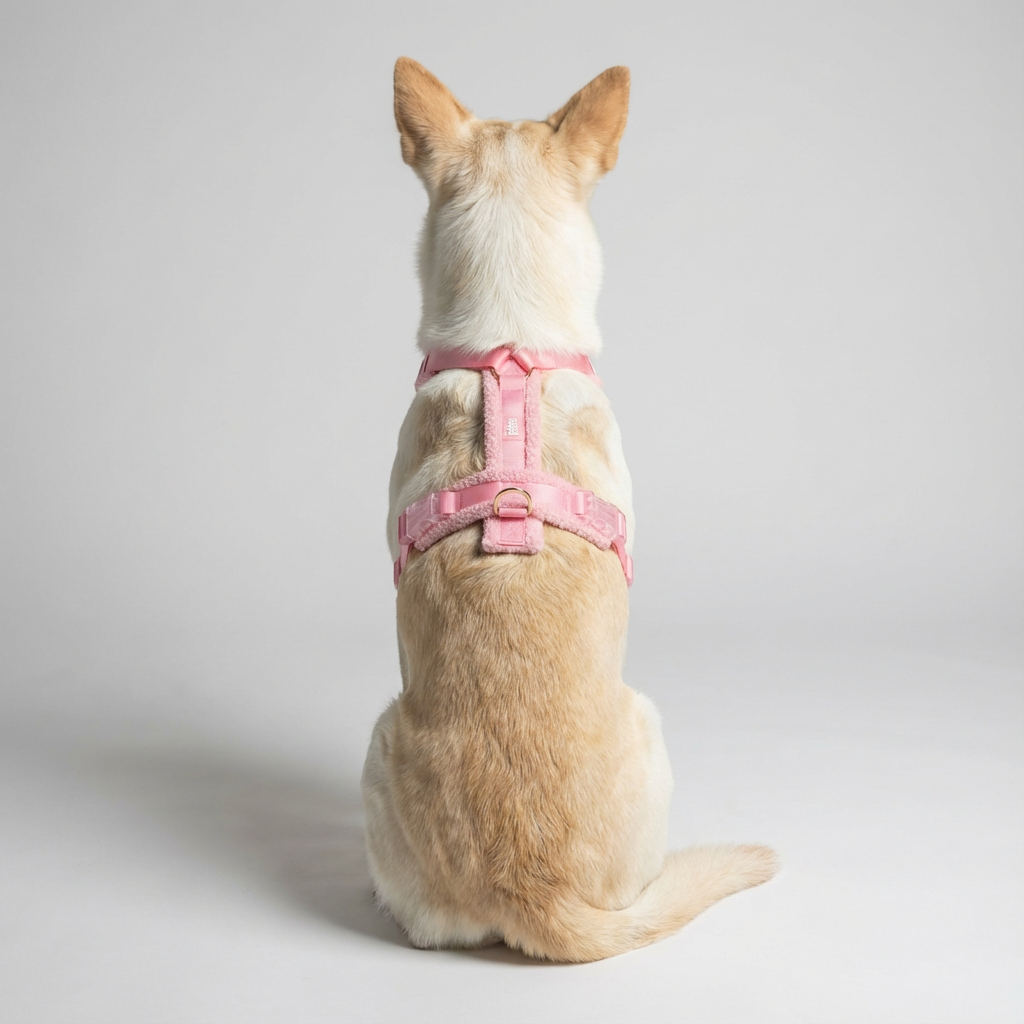 Teddy Harness & Leash Set – Soft Pink