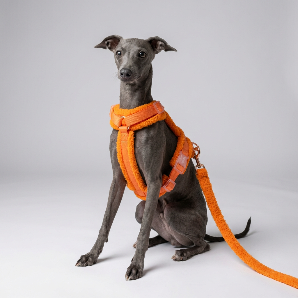 Teddy Harness & Leash Set – Vibrant Orange