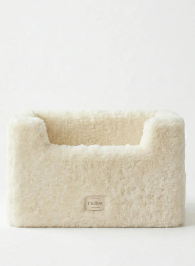 Natural Wool Dog Carrier - White-0
