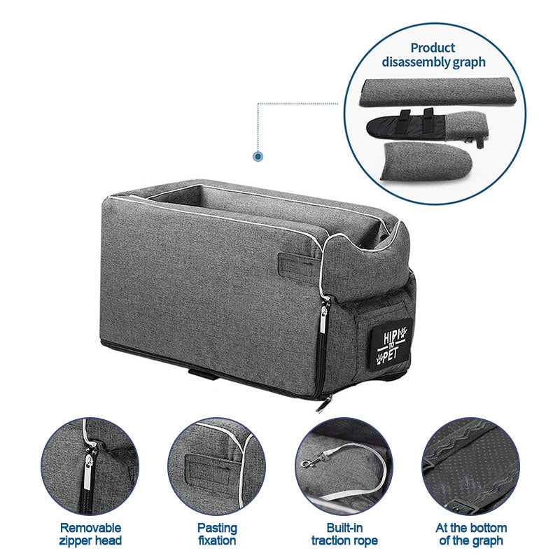 Portable Dog Bed & Pet Seat - Transport Dog Carrier Protector For Small Dogs